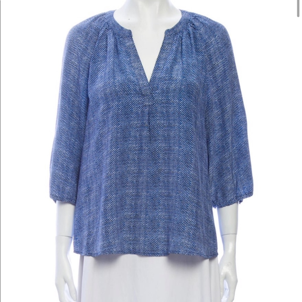 Silk printet blouse